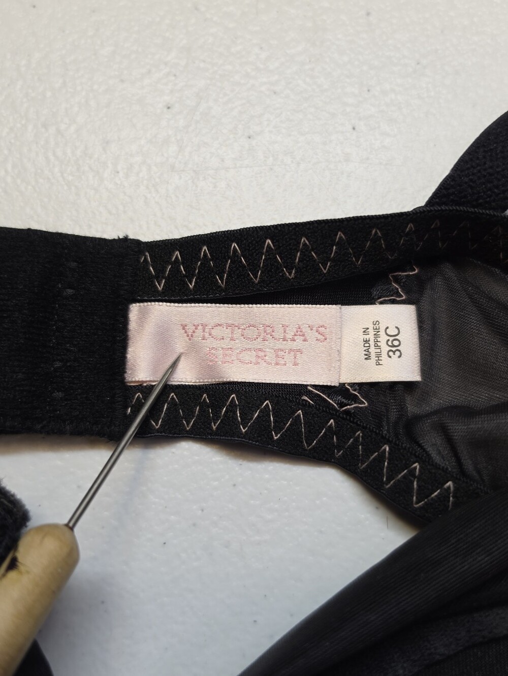 Y2K Victoria's Secret Black Satin Slip Chemise with Pink Bow Garters Corset - Picture 9 of 13